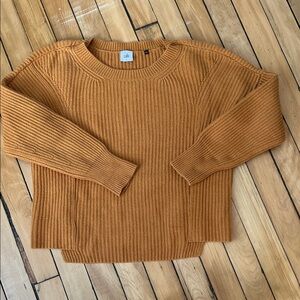 Cabi mustard  Ribbed Knit Sweater